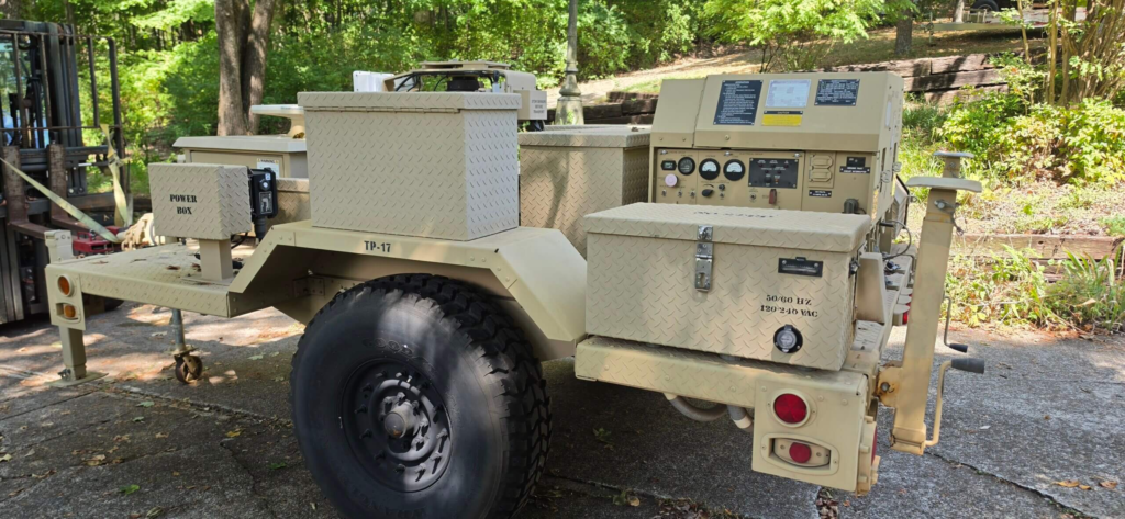 FLIR Cerberus GBOSS surveillance trailer with 6-meter Stiletto mast